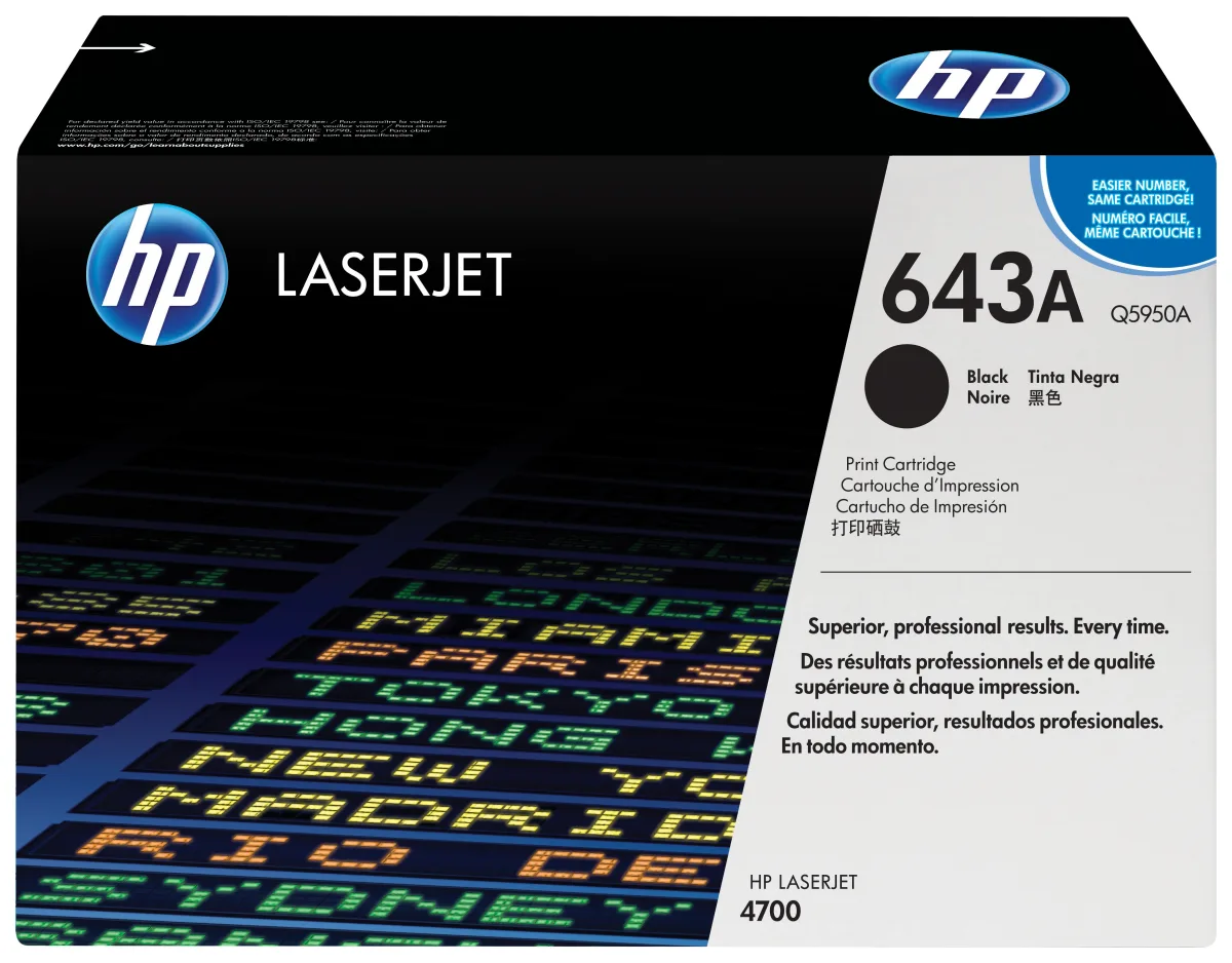 HP 643A - Q5950A - 1 x Black - Toner cartridge