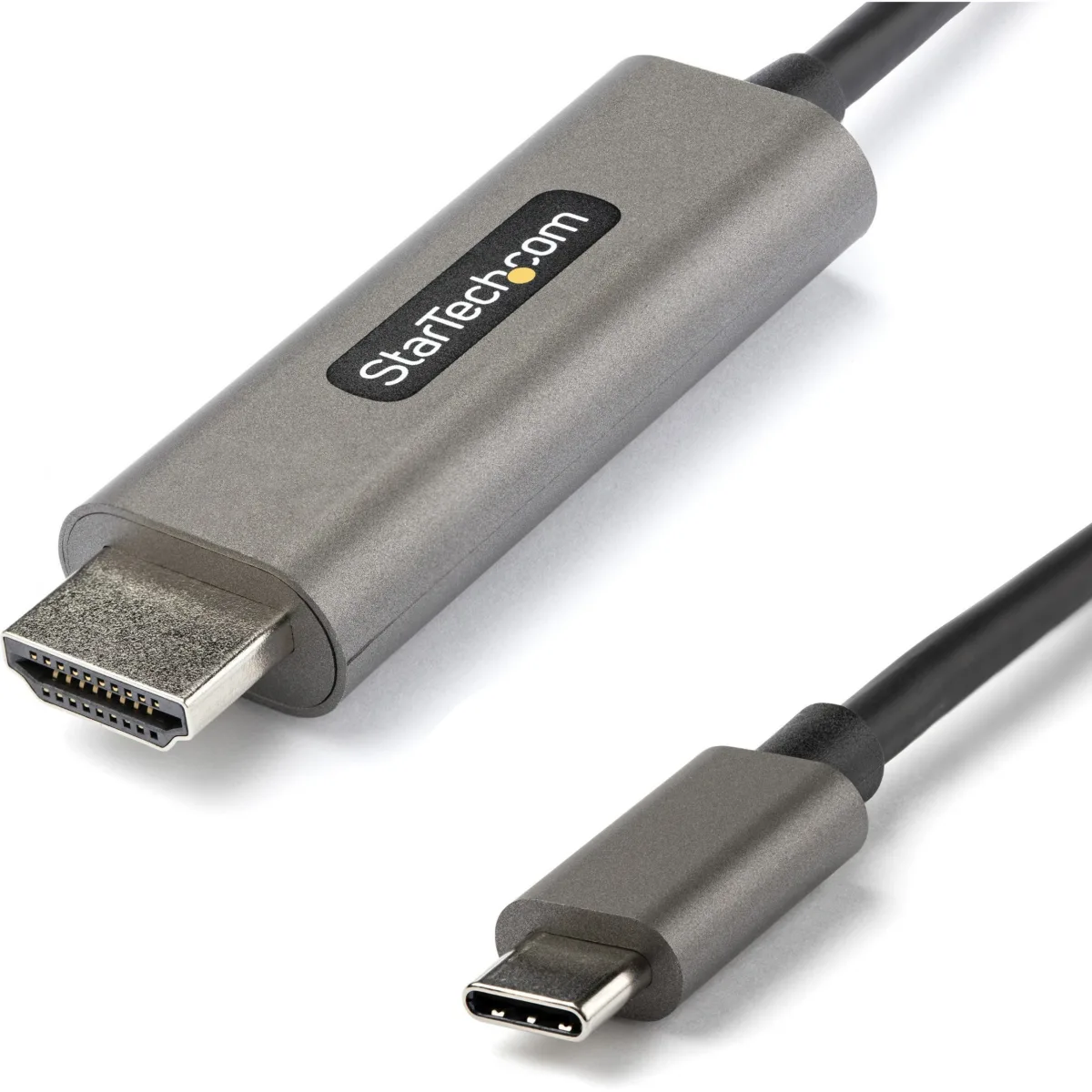 Startech 6ft (2m) USB C to HDMI Cable 4K 60Hz with HDR10, Ultra HD USB Type-C to 4K HDMI 2.0b Video Adapter Cable, USB-C to HDMI HDR Monitor/Display Converter, DP 1.4 Alt Mode HBR3 - Thunderbolt 3 Compatible (CDP2HDMM2MH) - Adapter cable - USB-C male to HDMI male - 2 m - black - 4K support, active