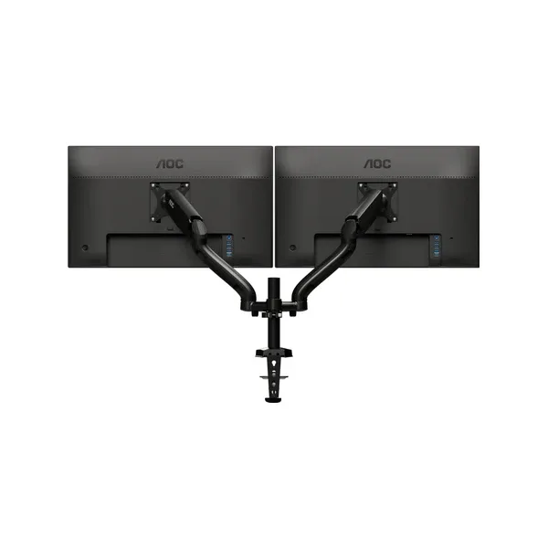 AOC AD110D0 - Mounting kit - adjustable arm - for 2 LCD displays - aluminium alloy - screen size: up to 27" - desk-mountable