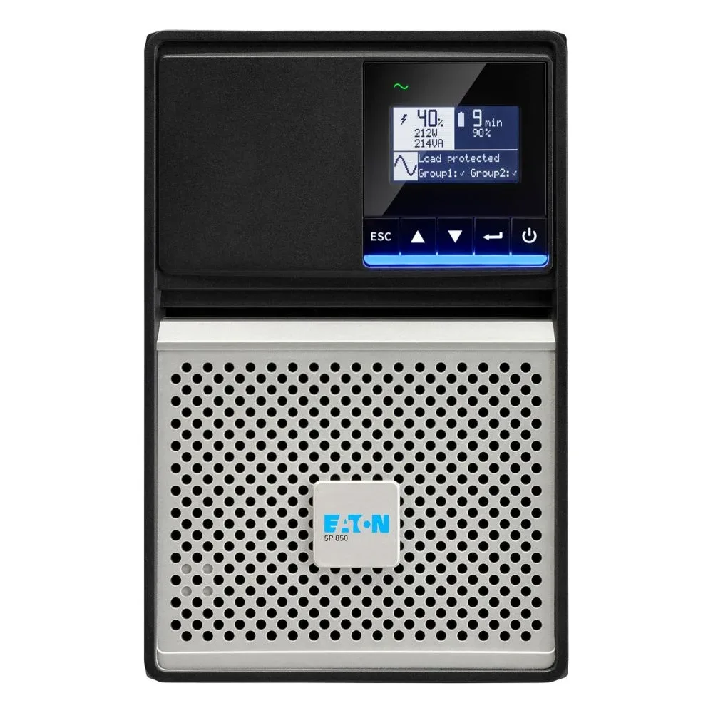 Eaton 5P 850i - Gen 2 - UPS - tower - AC 200/208/220/230/240 V - 680 Watt - 850 VA - 1-phase - 7 Ah - RS-232, USB - output connectors: 6 - black/silver