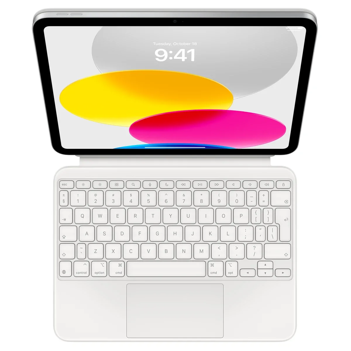 Apple Magic Keyboard Folio - Keyboard and folio case - with trackpad - Apple Smart connector - QWERTY - International English - for 10.9-inch iPad (10th generation), iPad A16 Wi-Fi, A16 Wi-Fi + Cellular