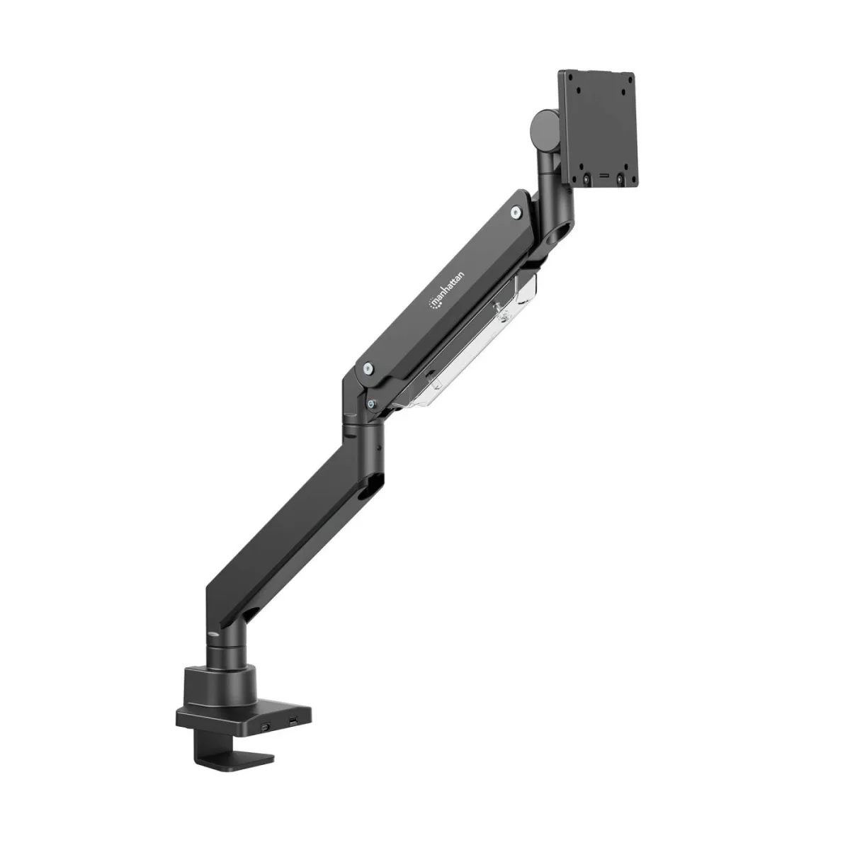 Manhattan 462594 TV/Monitor Desk Mount Gas Full Motion 42" Cclamp/Grom 200x200