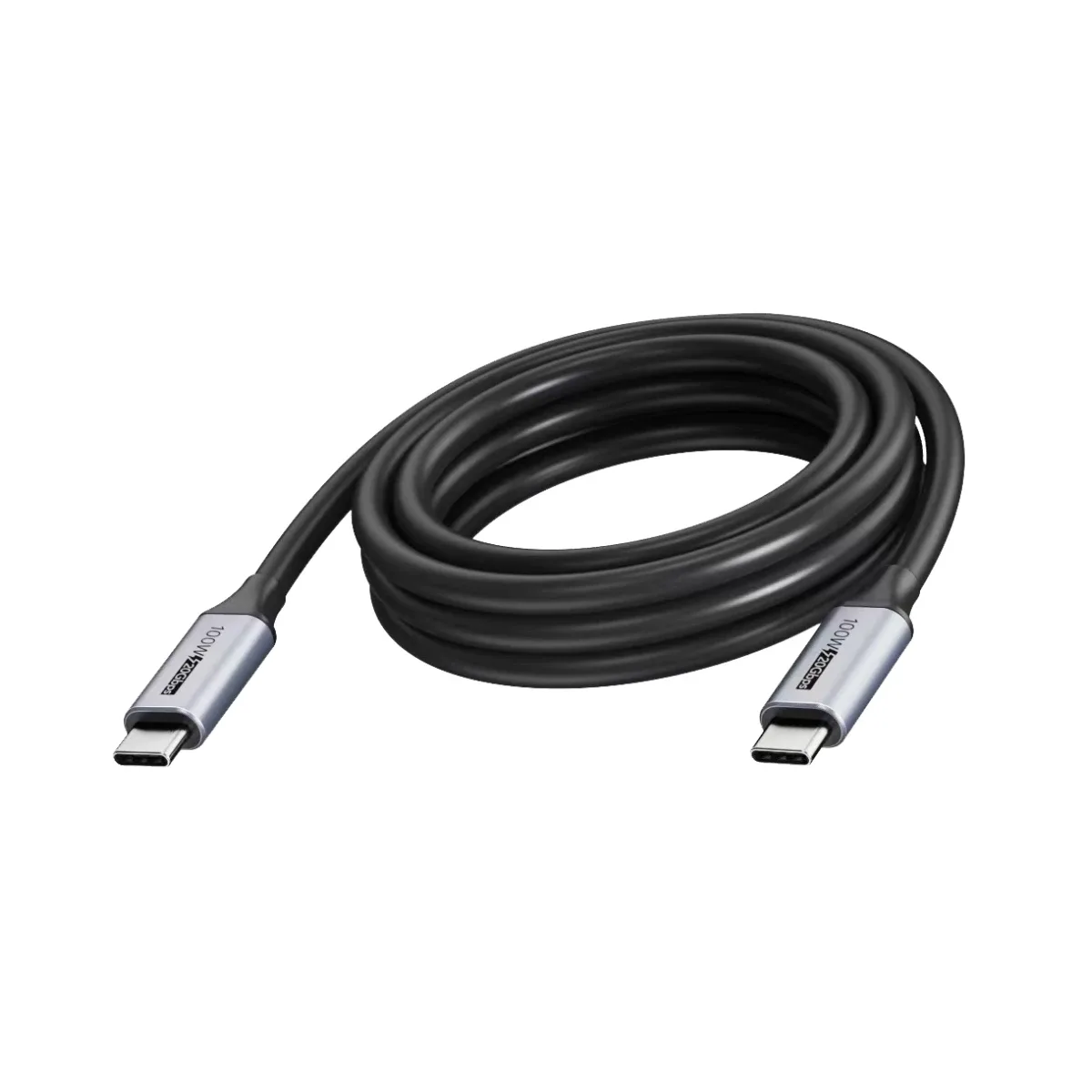 5 m USB C cable -USB 3.2 20 gbps - coaxial cable construction - maximum resolution 4k 60 hz - supports 3 a charging current - USB C 3.2 (m) to USB C 3.2 (m) - outer diameter 4.5 mm - 22+30 awg - white