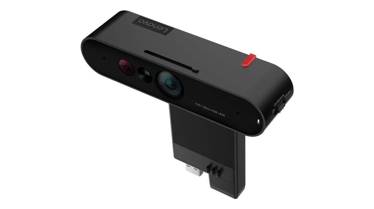 Lenovo ThinkVision MC60 (S) - Webcam - colour - 1920 x 1080 - 1080p - audio - USB 2.0 - MJPEG, YUY2
