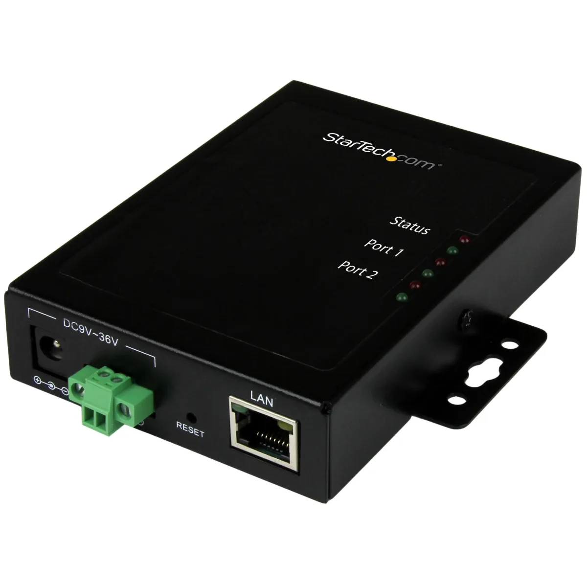 Startech 2 Port Serial-to-IP Ethernet Device Server - RS232 - Metal and Mountable - Serial Device Server - RS232 Serial-Over-IP (NETRS2322P)