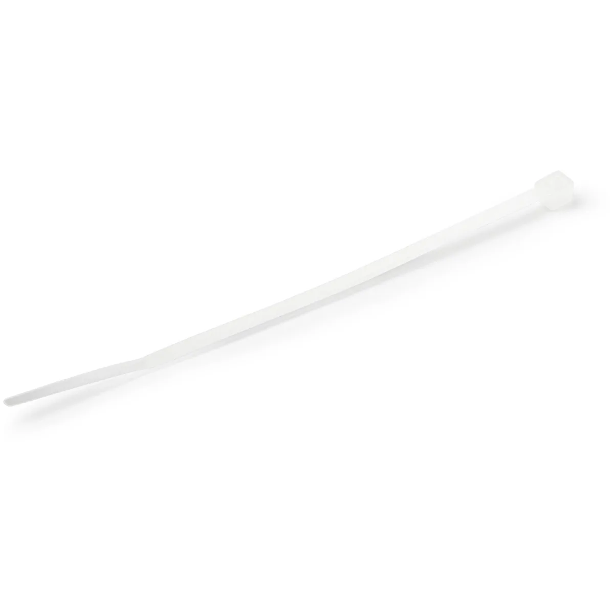 Startech 10cm(4") Cable Ties, 2mm(1/16") wide, 22mm(7/8") Bundle Diameter, 8kg(18lb) Tensile Strength, Nylon Self Locking Zip Ties with Curved Tip, 94V-2/UL Listed, 1000 Pack, White - Nylon 66 Plastic - TAA (CBMZT4NK)
