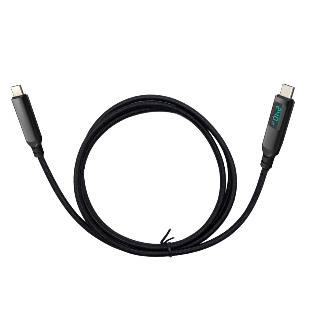 I-TEC TB4/USB4 CLASS PRO CABLE 240W WITH LCD (40 GBPS 150 CM)