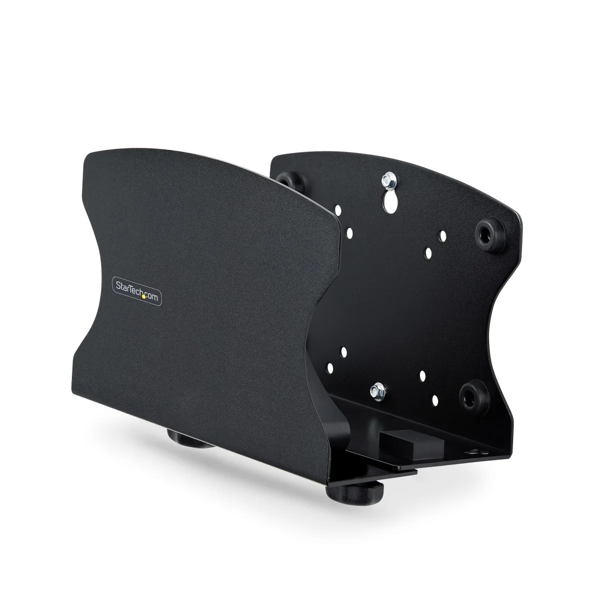 Startech PC Wall Mount Bracket, For Desktop Computers Up To 40lb, Toolless Width Adjustment 1.9-7.8in (50-200mm), Heavy-Duty Steel, CPU Tower/Case Shelf/Holder, Includes Mounting Hardware and Spacers (2NS-CPU-WALL-MOUNT) - Desktop to wall/monitor mounting bracket (horizontal) - black