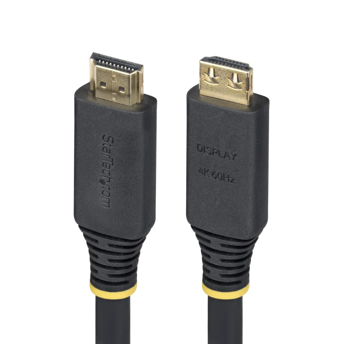 Startech 35ft (10.6m) Active HDMI Cable w/Gripping Connectors - High Speed - HDMI cable with Ethernet - HDMI male to HDMI male - 10.6 m - shielded - black - active, 2K144Hz support, 4K60Hz UHD support, HDR10 support