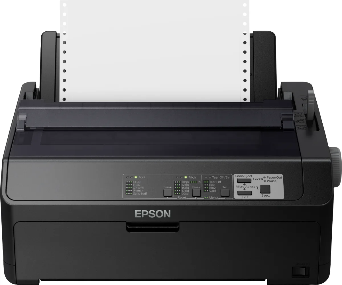Epson FX 890II - Printer - B/W - dot-matrix - Roll (21.6 cm), JIS B4, 254 mm (width) - 240 x 144 dpi - 9 pin - up to 738 char/sec - parallel, USB 2.0