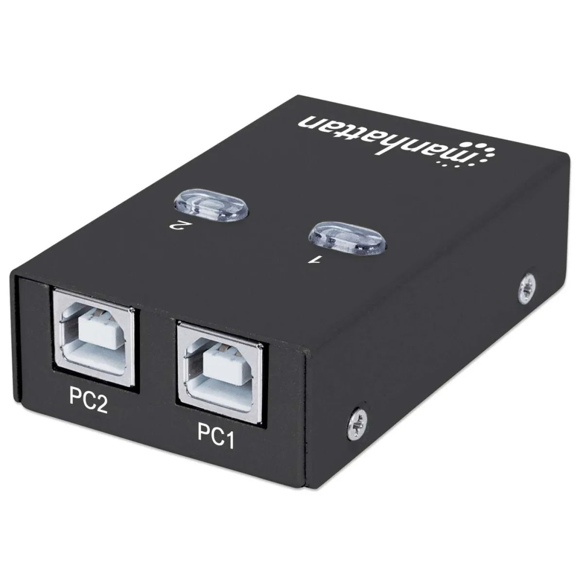 Manhattan 162005 USB-A to 2X Usb-b Auto Sharing- Switch USB 2.0 Black