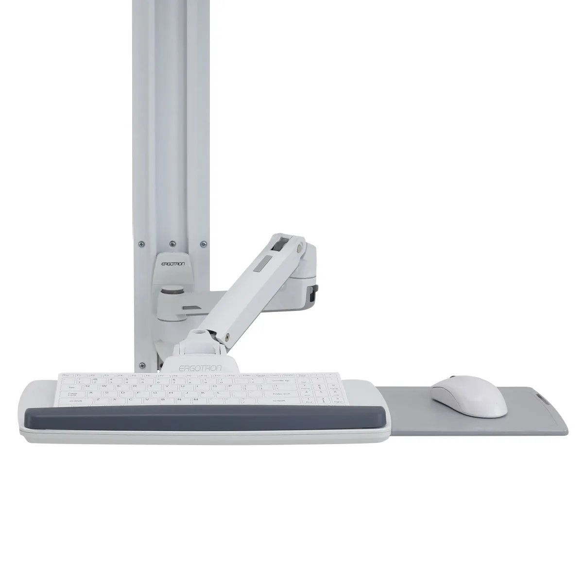Ergotron LX Wall Mount System - Mounting kit (wall arm, mouse holder, keyboard arm, 2 cable channels, wrist rest, wall track 10", wall track 34") - Constant Force Technology - for LCD display / PC equipment - white - screen size: up to 32