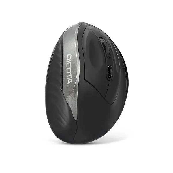 DICOTA Relax - Mouse - ergonomic - right-handed - 5 buttons - wireless - USB wireless receiver - black