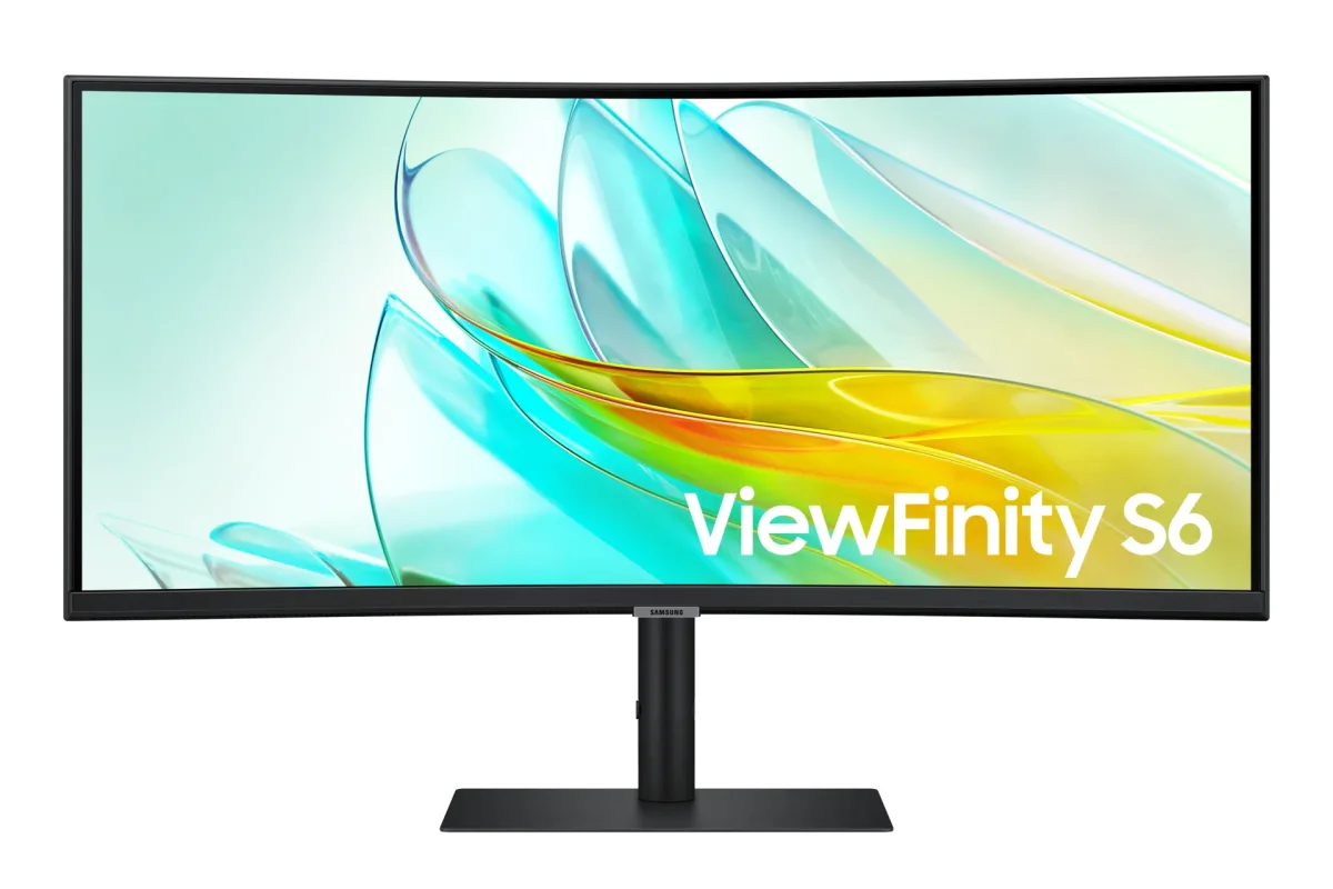 Samsung ViewFinity S6 S34C652UAU - S65UC Series - LED monitor - curved - 34" - 3440 x 1440 UWQHD @ 100 Hz - VA - 350 cd/m² - 3000:1 - HDR10 - 5 ms - HDMI, DisplayPort, USB-C - speakers - black