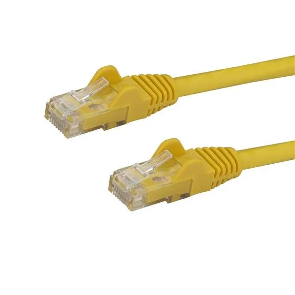 Startech 7m CAT6 Ethernet Cable, 10 Gigabit Snagless RJ45 650MHz 100W PoE Patch Cord, CAT 6 10GbE UTP Network Cable w/Strain Relief, Yellow, Wiring is UL Certified/TIA - Category 6 - 24AWG (N6PATC7MYL)