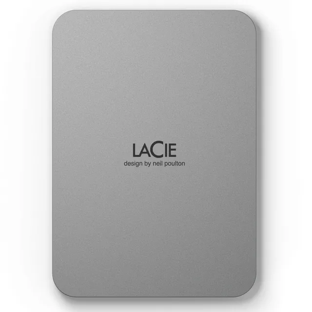 LaCie Mobile Drive STLP5000400 - Hard drive - 5 TB - external (portable) - USB 3.2 Gen 1 (USB-C connector) - moon silver