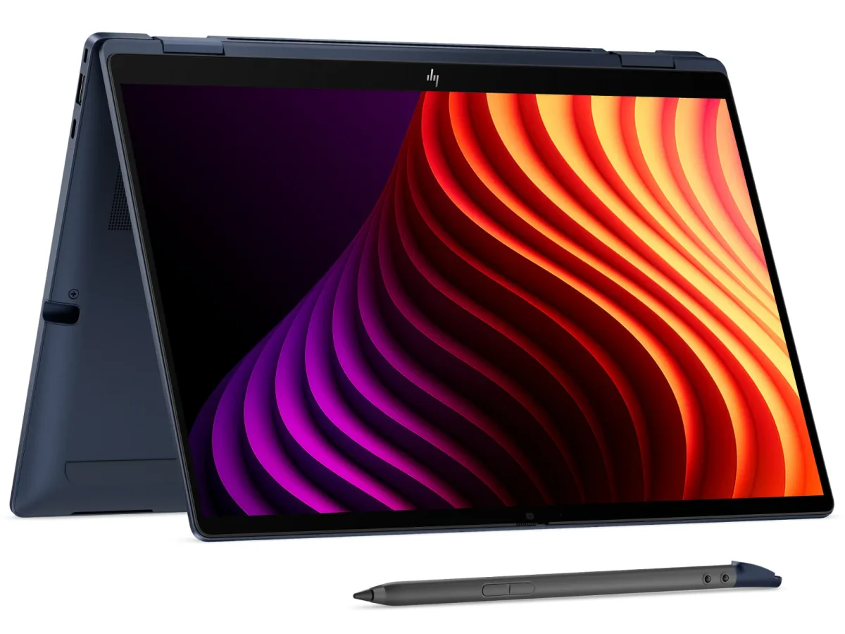 HP EliteBook X Flip G2i Notebook Next Gen Ai - Copilot+ PC - flip design - Intel Core Ultra 7 - 356H / up to 4.7 GHz - Win 11 Pro - Intel Graphics - 32 GB RAM - 512 GB SSD NVMe - 14" OLED touchscreen 2880 x 1800 (3K) @ 120 Hz - Wi-Fi 7, Bluetooth 6.0 - atmospheric blue - kbd: UK - with HP Wolf Pro Security Edition (1 year)