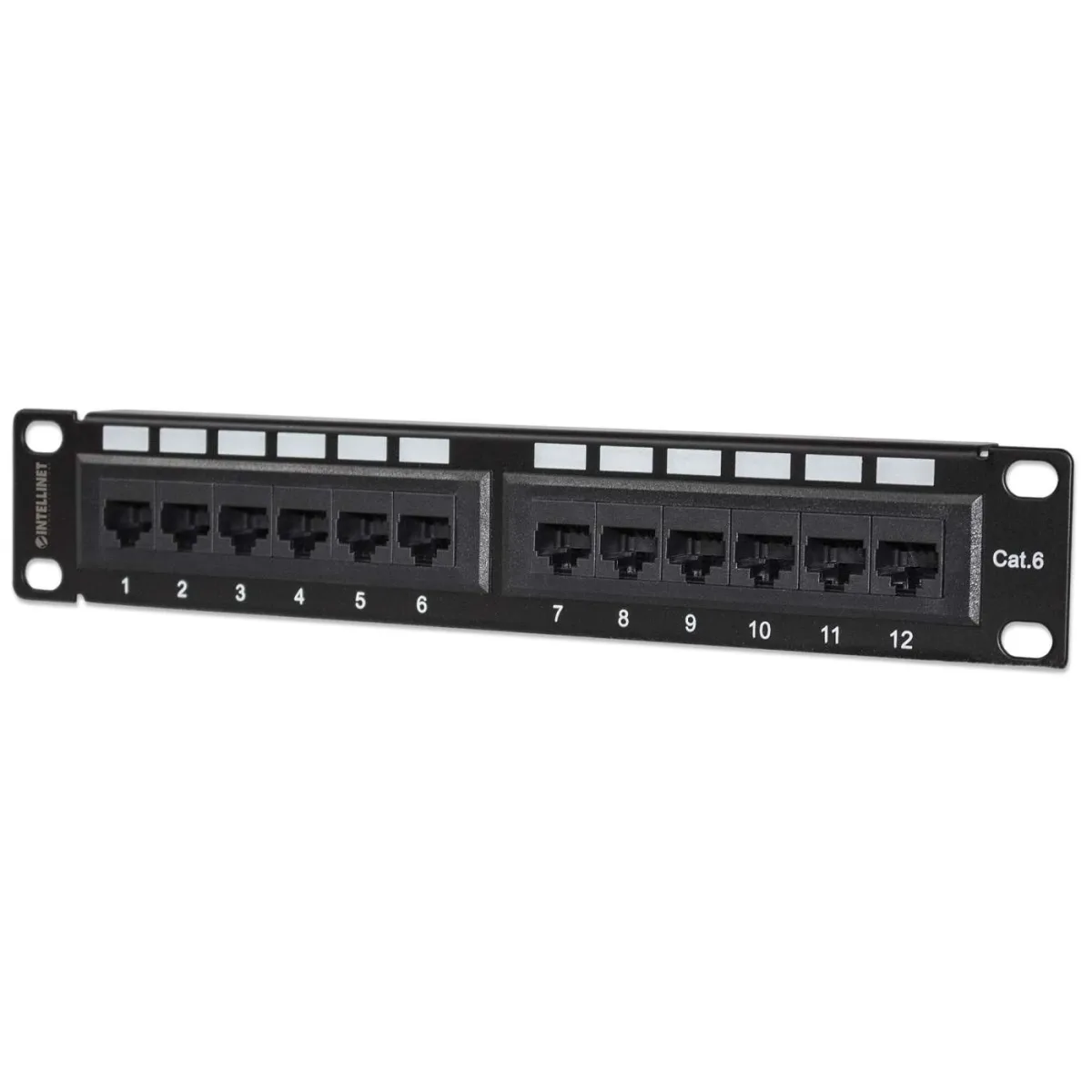 Intellinet 720748 CAT6 Patch Panel 10" 12-PORT- Utp 1U Unshielded