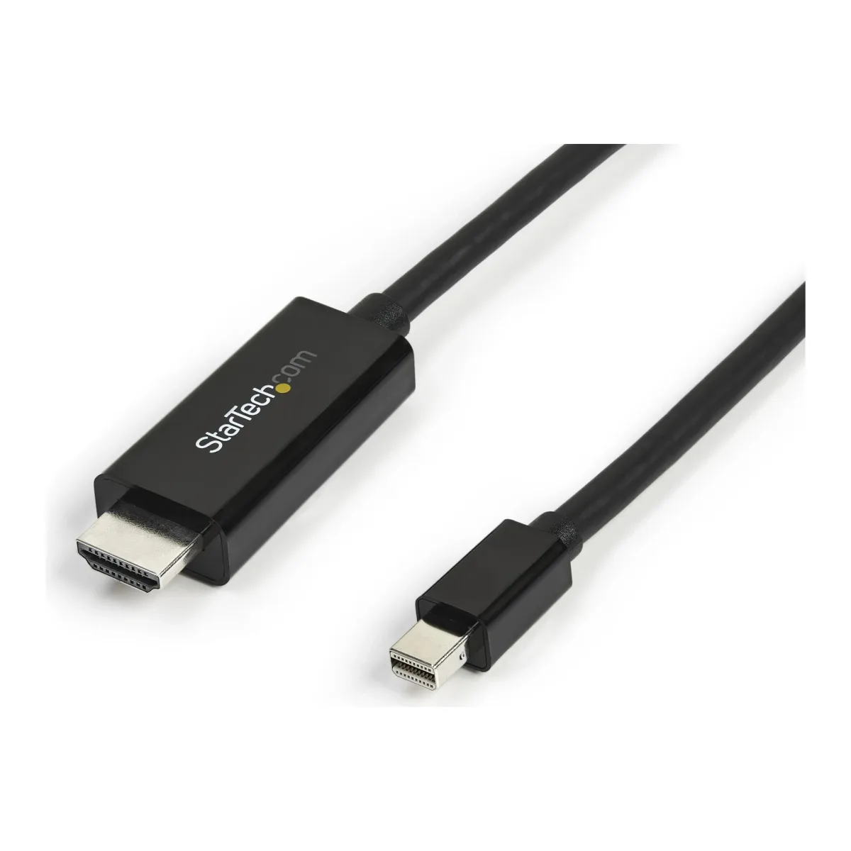 Startech Mini DisplayPort to HDMI Adapter Cable - mDP to HDMI Adapter with Built-in Cable - Black - 3 m (10 ft.) - Ultra HD 4K 30Hz (MDP2HDMM3MB)