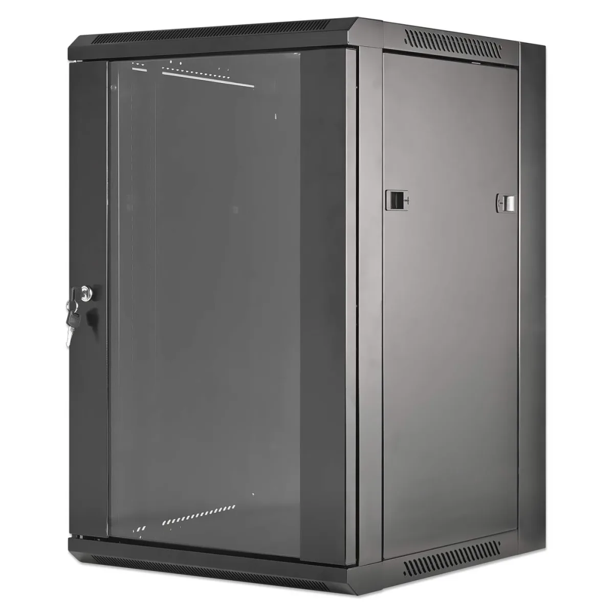 NETWORK CABINET WALL MOUNT 15U- (STANDARD) 450MM BLACK FLATPACK
