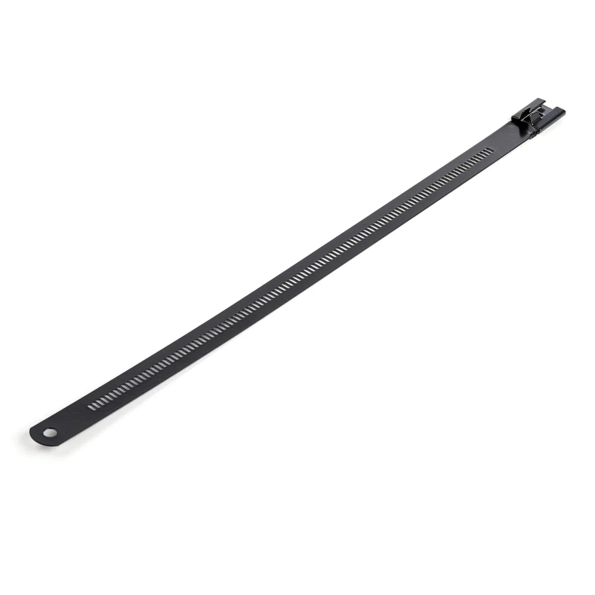 Startech 9"(22cm) Metal Cable Ties, 1/4"(7mm) wide, 2-1/4"(55mm) Bundle Dia. 100lb(45kg) Tensile Strength, Nylon Coated 316 Stainless Steel, Self Locking Metal Detectable Ties, 50 Pack - Nylon 11 Coated Ties (CBMMCT)