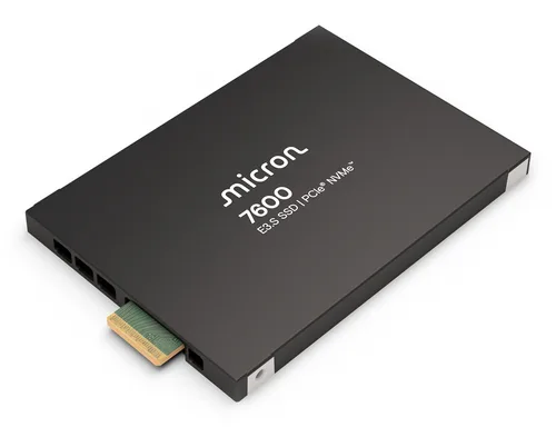 Micron 7600 PRO - SSD - Read Intensive - encrypted - 7.68 TB - internal - 2.5" - U.2 PCIe 5.0 x4 (NVMe) - FIPS 140-3 Level 2 - TCG Opal Encryption