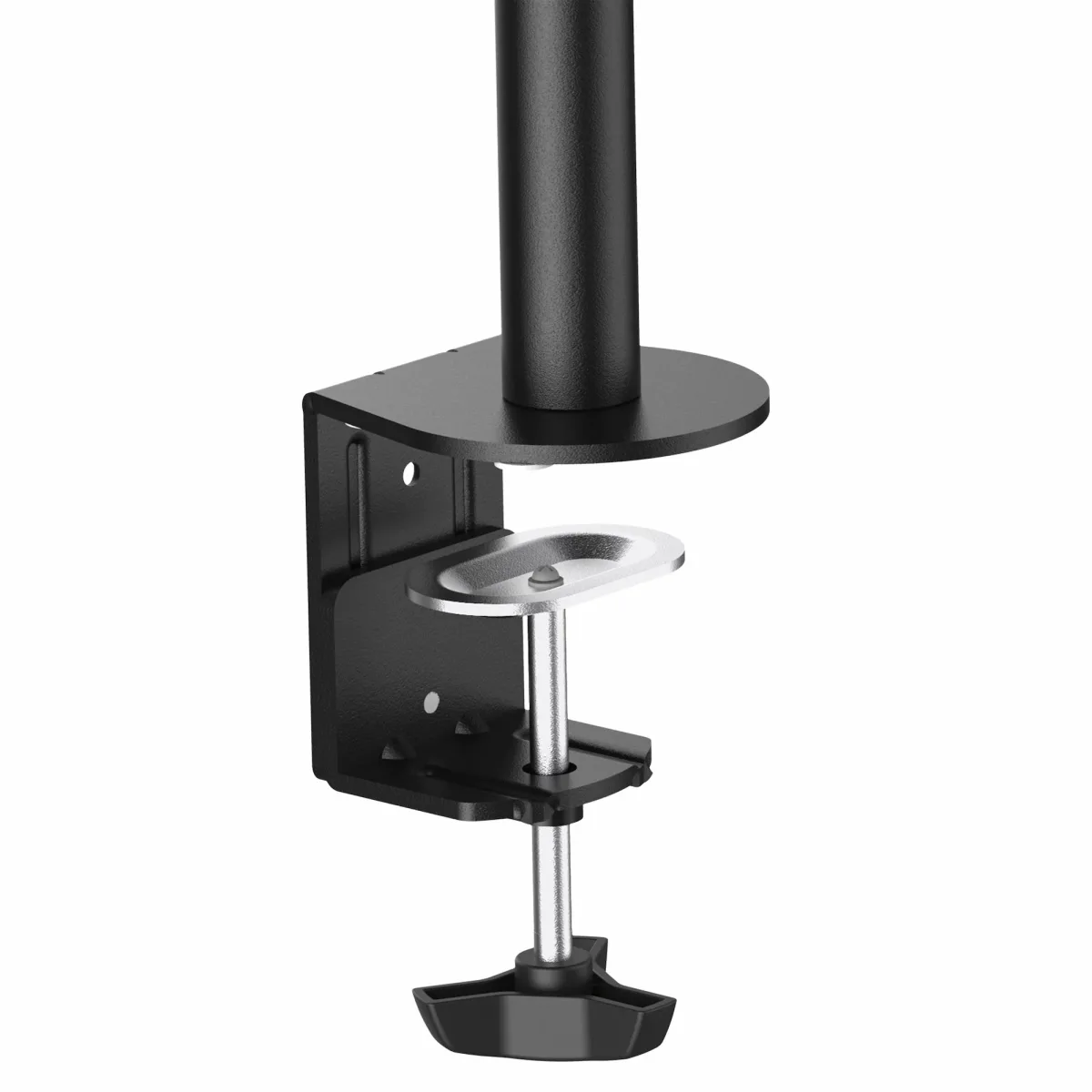 Startech Desk Mount Monitor Arm for up to 34" VESA Compatible Displays, Articulating Pole Mount with Single Monitor Arm, Ergonomic Height Adjustable, Desk Clamp or Grommet, Black - Small Footprint Design (ARMPIVOTB) - Adjustable arm - for LCD display - steel - screen size: 34" - for P/N: ARMSTSLG
