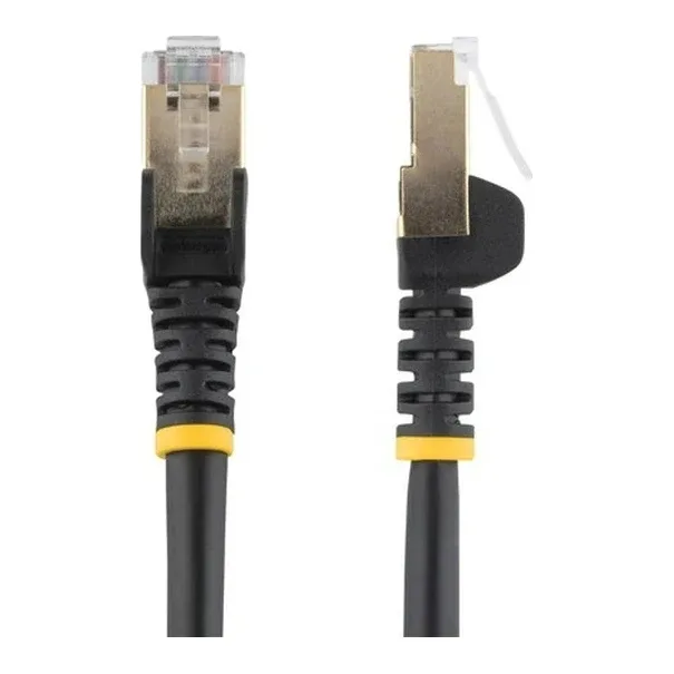 Startech 2m CAT6A Ethernet Cable, 10 Gigabit Shielded Snagless RJ45 100W PoE Patch Cord, CAT 6A 10GbE STP Network Cable w/Strain Relief, Black, UL Certified Wiring/TIA - Category 6A - 26AWG (6ASPAT2MBK)
