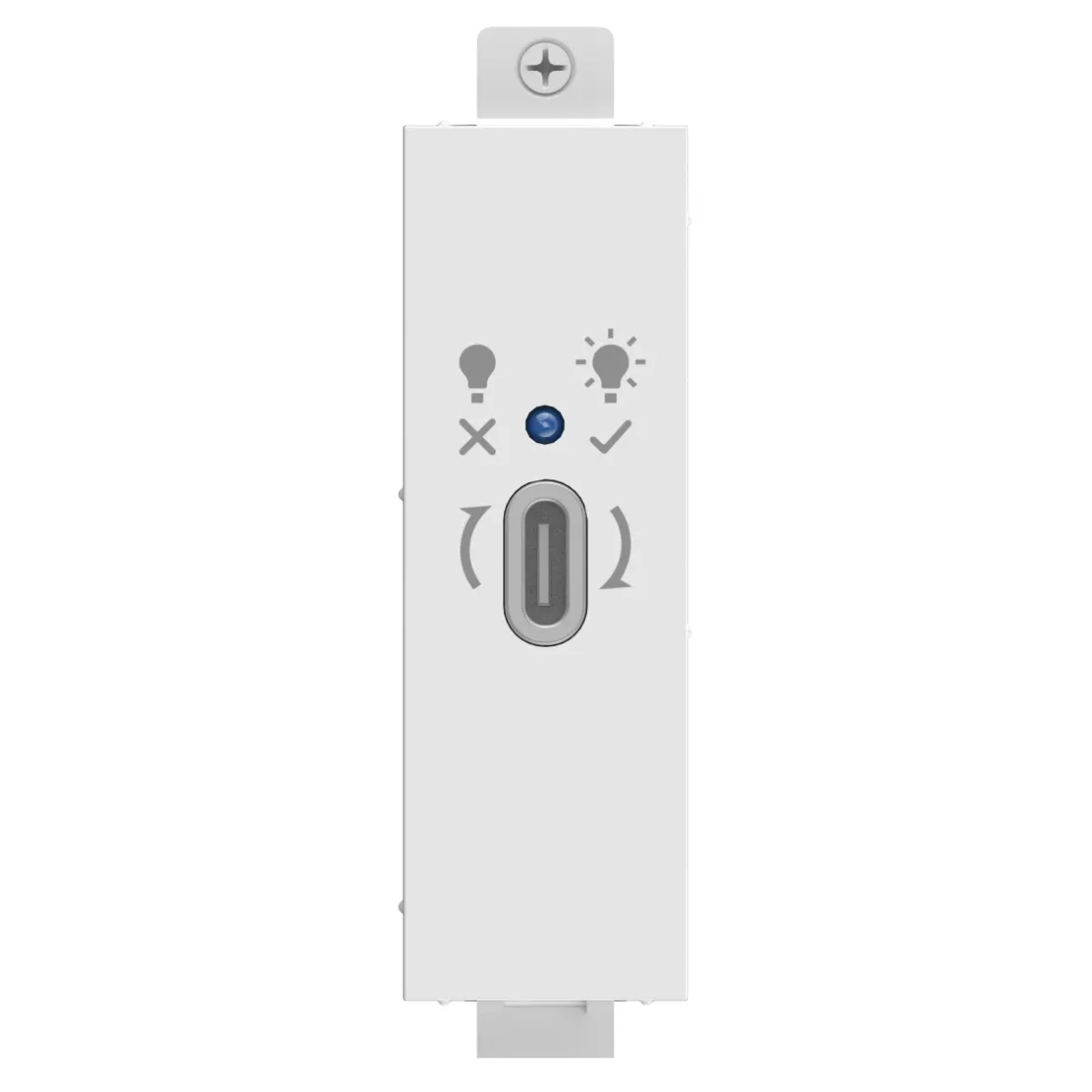 Modular AV faceplate component - USB C module - 3.2 type socket on the front - 3.2 type socket on the rear - supports 4k at 30 hz - supporting PD100 charging - fixes into techconnect surrounds - plastic - white