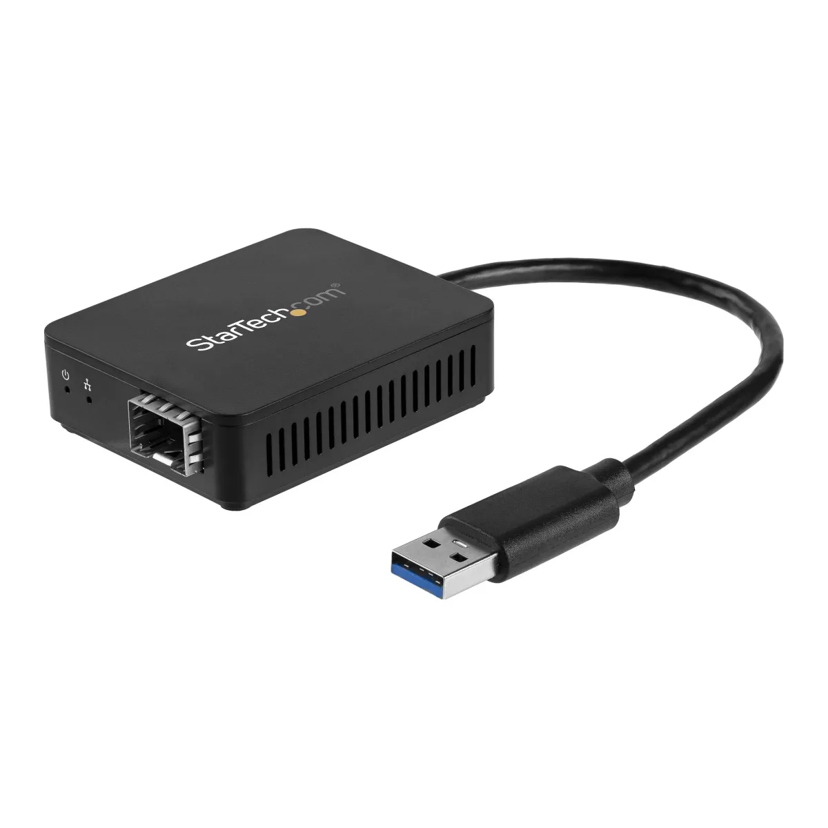 Startech USB 3.0 to Fiber Optic Converter, Compact USB to Open SFP Adapter, USB to Gigabit Network Adapter, USB 3.0 Fiber Adapter Multi Mode(MMF)/Single Mode Fiber (SMF) Compatible - USB Ethernet adapter (US1GA30SFP) - Network adapter - USB 3.0 - 1000Base-LX/1000Base-SX x 1 - black