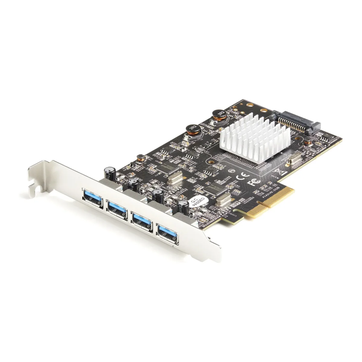 Startech 4-Port USB PCIe Card - 10Gbps USB 3.1/3.2 Gen 2 Type-A PCI Express Expansion Card - 2 Controllers - 4xUSB - Windows/Mac/Linux - USB adapter - PCIe 3.0 x4 - USB 3.1 Gen 2 x 4