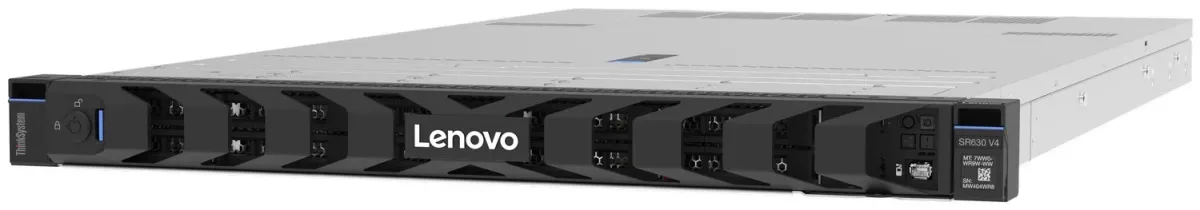 Lenovo ThinkSystem SR630 V4 7DG9 - Server - rack-mountable 1U - 2-way - 1 x Xeon 6515P / up to 3.8 GHz - RAM 32 GB - SATA/SAS - hot-swap 2.5" bay(s) - no HDD - AST2600 - no OS - monitor: none