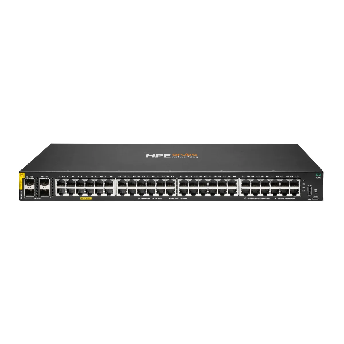 HPE ARUBA CX 6000 48G CL4 POE 4P SFP 1G 370W SWITCH