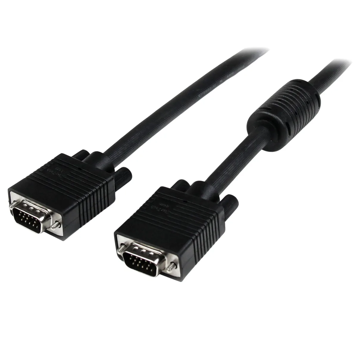 StarTech 5m Coax High Resolution Monitor VGA Video Cable HD15 M/M - VGA cable - HD-15 (VGA) (M) to HD-15 (VGA) (M) - 5 m - molded - black