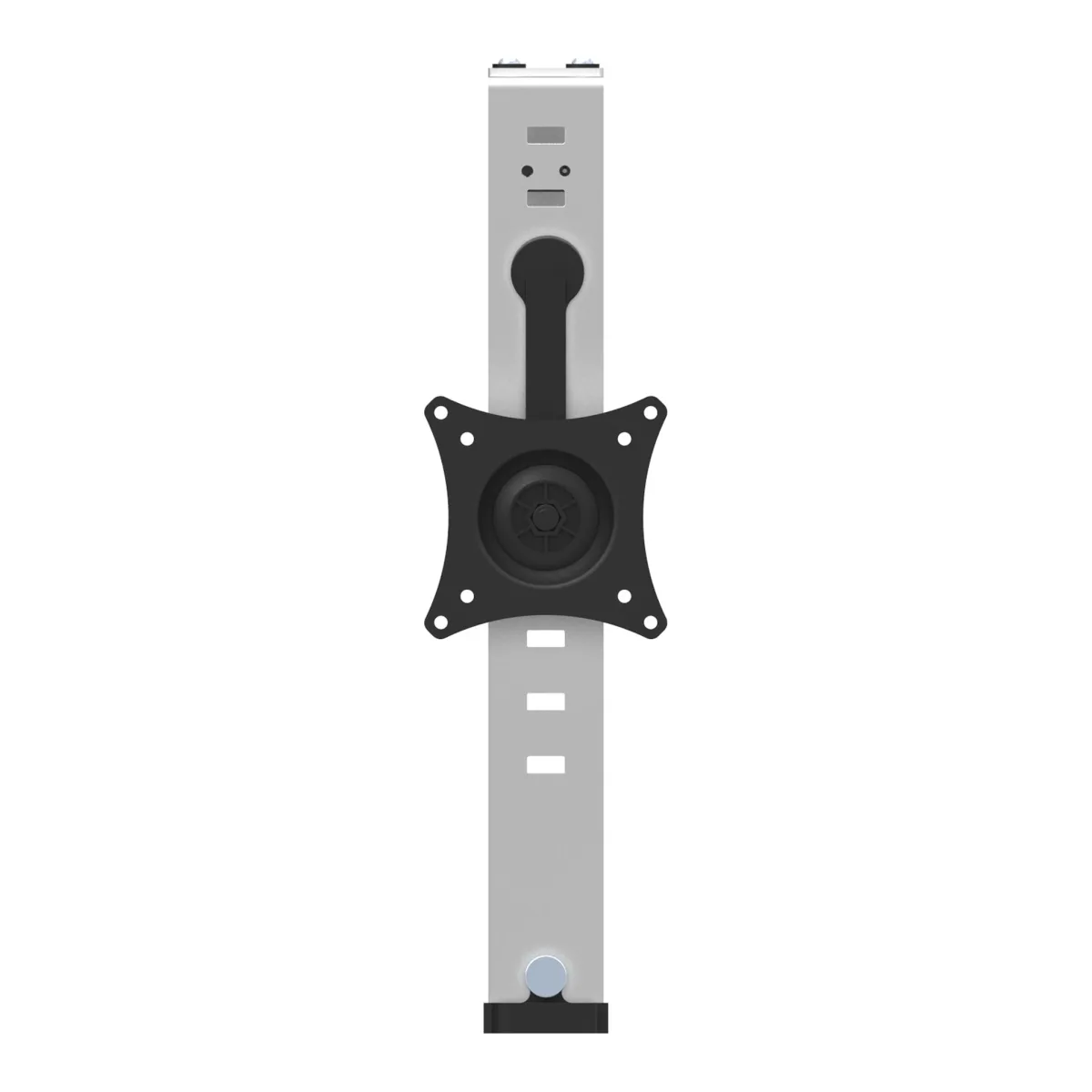 Startech Cubicle Monitor Mount, Cubicle Wall Single Monitor Hanger, Up to 34" VESA Mount Display, Height Adjustable Ergonomic Office Cubicle Hanging Flat Panel Hook & Clamp Bracket - Landscape/Portrait (ARMCBCLB) - Bracket - for Monitor - plastic, steel - silver - screen size: 17"-34" - mounting interface: VESA - wall-mountable