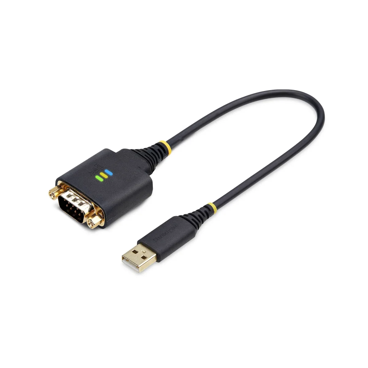 StarTech 1ft (30cm) USB to Serial Adapter Cable, COM Retention, RS232 - USB / serial cable - USB (M) to DB-9 (M) screwable - 30.5 cm - molded, rugged