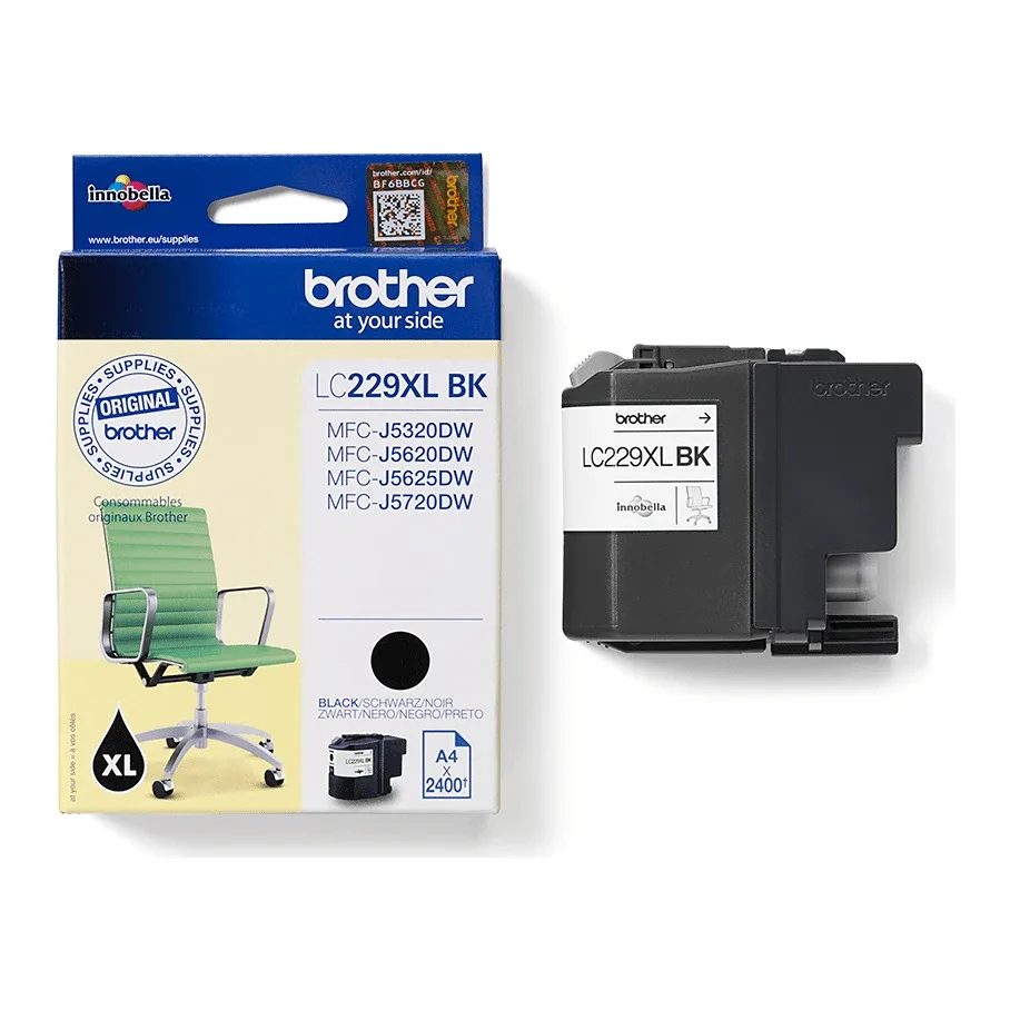Brother LC229XLBK - Black - original - ink cartridge - for Brother MFC-J5320DW, MFC-J5625DW