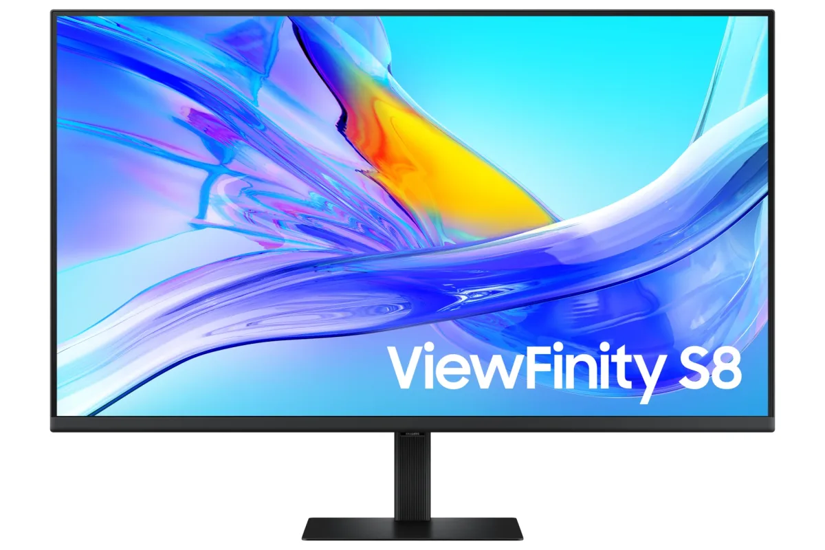 Samsung ViewFinity S8 S37D800UAU - S80UD Series - LED monitor - USB - 37" - 3840 x 2160 UHD @ 60 Hz - VA - 350 cd/m² - 3000:1 - HDR10 - 5 ms - HDMI, DisplayPort, USB-C - black