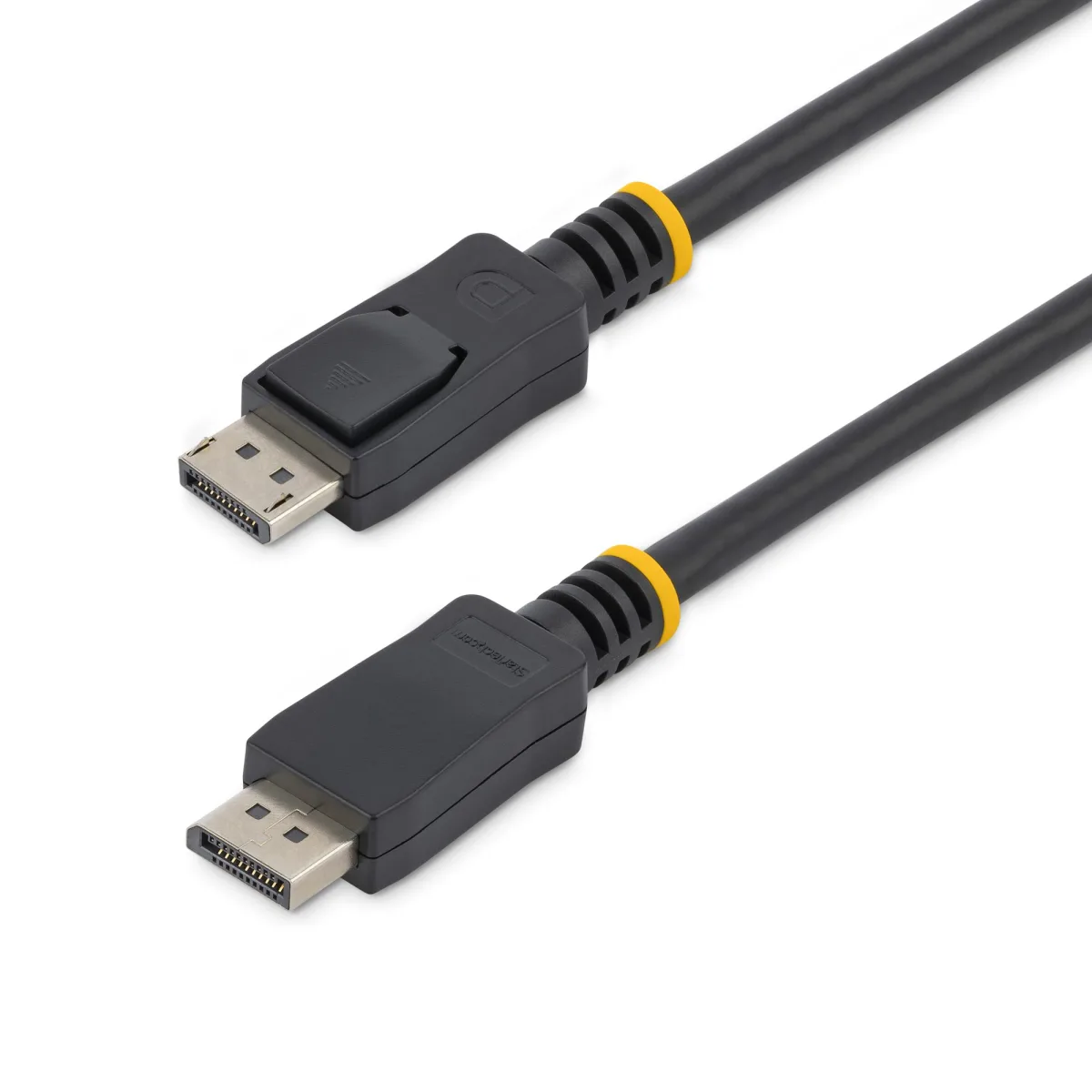 StarTech 0.5m Short DisplayPort 1.2 Cable with Latches DisplayPort 4k - DisplayPort cable - DisplayPort (M) to DisplayPort (M) - 50 cm - latched - black