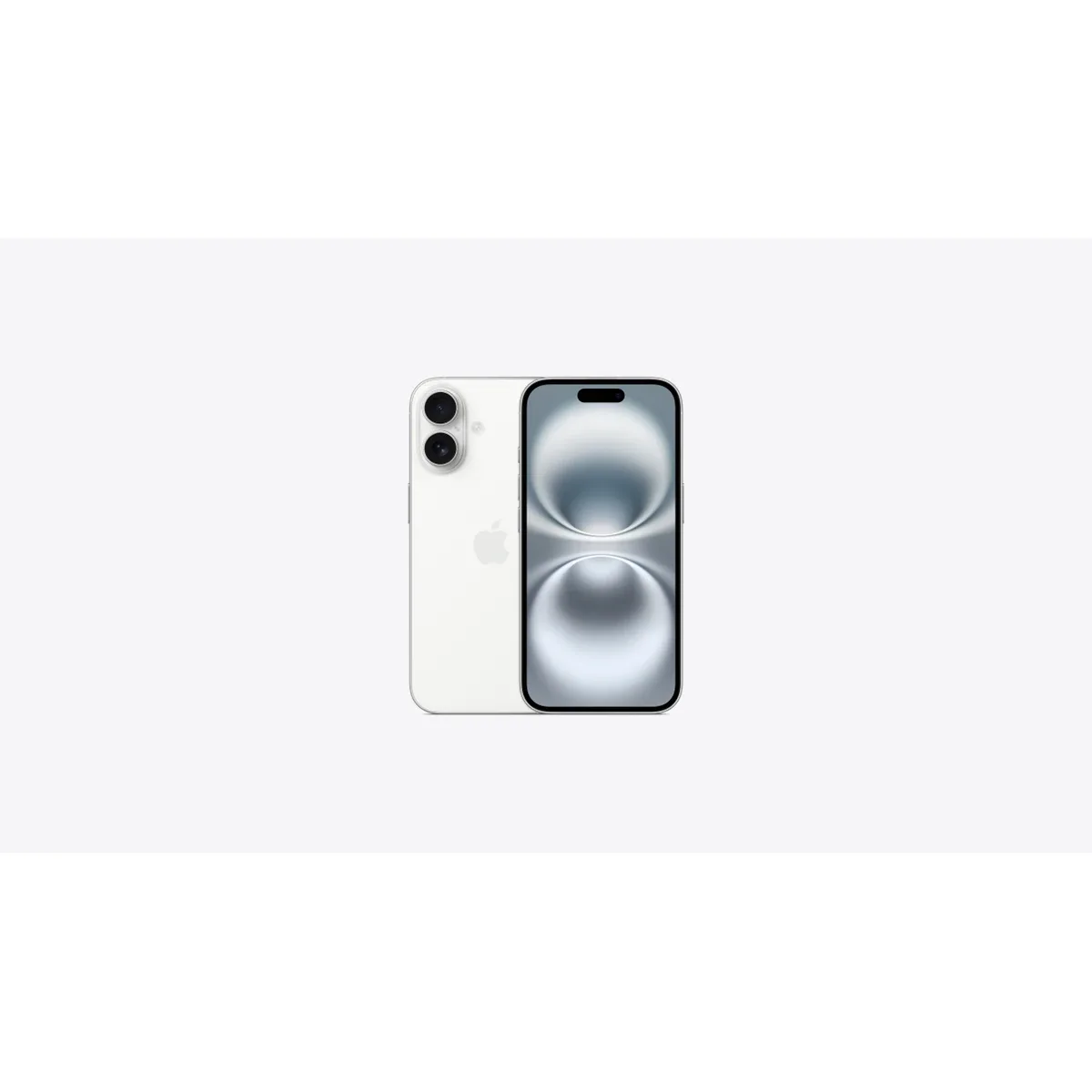 Apple iPhone 16 - 5G smartphone - dual-SIM / Internal Memory 128 GB - OLED display - 6.1" - 2556 x 1179 pixels - 2x rear cameras 48 MP, 12 MP - front camera 12 MP - white