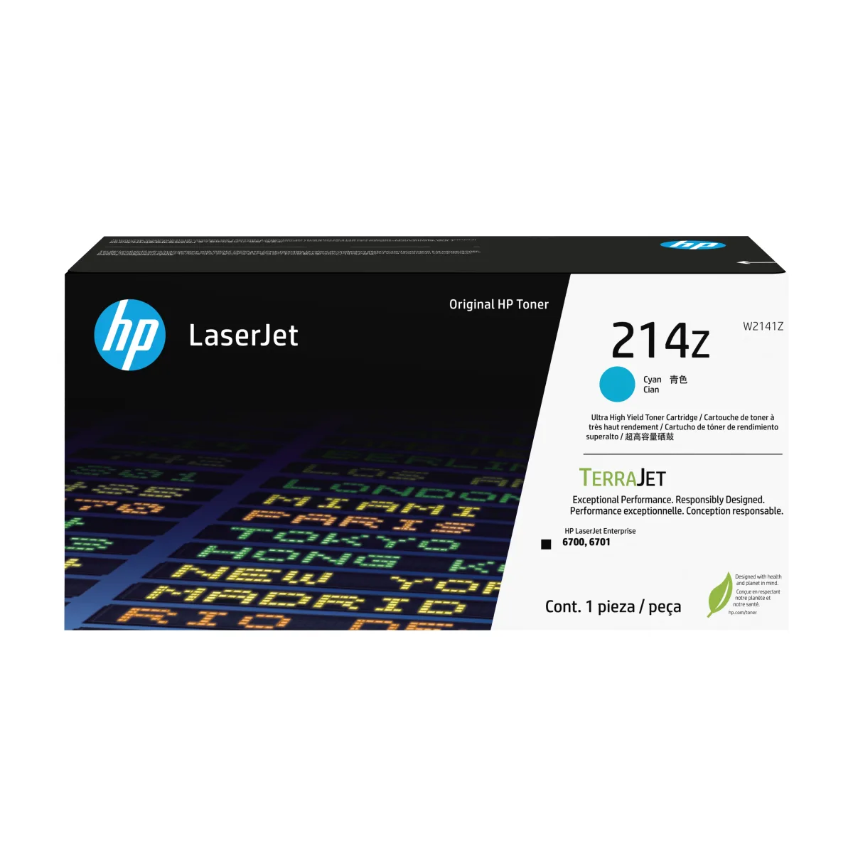 HP 214Z CYN ORIGINAL LASERJET TONER CRTG