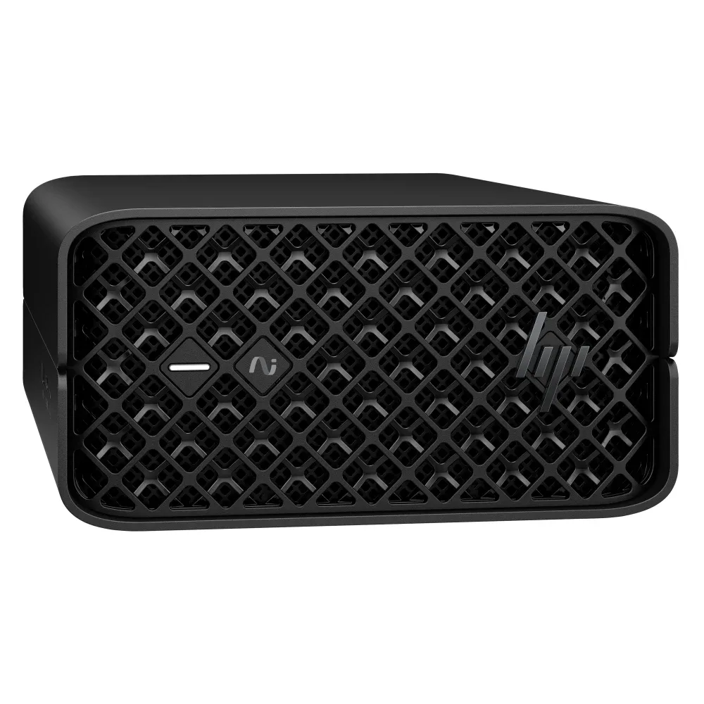 HP Workstation Z2 G1a - Copilot+ PC, AI PC, AI Workstation - mini 4U - 1 x Ryzen AI Max+ Pro 395 / up to 5.1 GHz - RAM 64 GB - SSD 1 TB - NVMe, TLC - Radeon 8060S - Gigabit Ethernet, 2.5 Gigabit Ethernet - Win 11 Pro - monitor: none - keyboard: UK - jet black - Smart Buy - with HP 3 years Onsite Support with Defective Media Retention for Low End Workstation