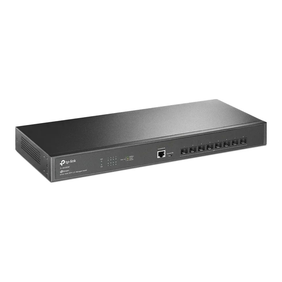 TP-Link JetStream TL-SX3008F 8-Port Metal 10GE SFP+ L2+ Managed Switch