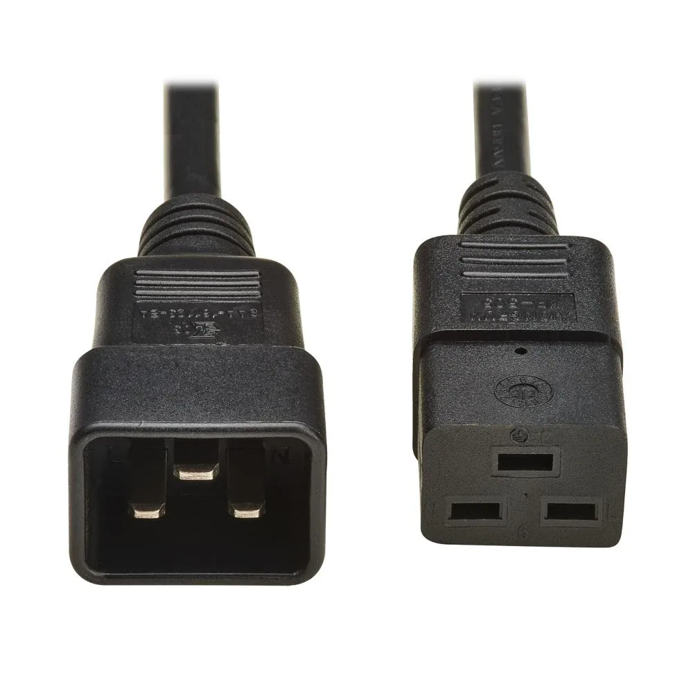Eaton Tripp Lite Series - Power extension cable - IEC 60320 C19 to IEC 60320 C20 - AC 250 V - 16 A - 2 m - black - Europe