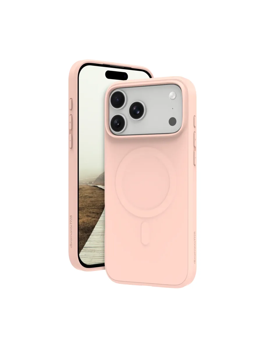 dbramante1928 Greenland Pro - Protective cover for mobile phone - MagSafe compatibility - plastic - pink sand - for Apple iPhone 17 Pro Max, 18 Pro Max