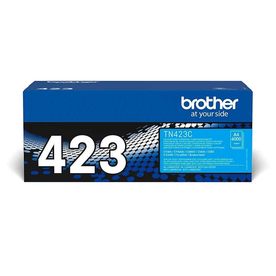 Brother TN423C - Jumbo Yield - cyan - original - toner cartridge - for Brother DCP-L8410CDW, DCP-L8410CDWT, HL-L8360CDWMT, MFC-L8690CDW