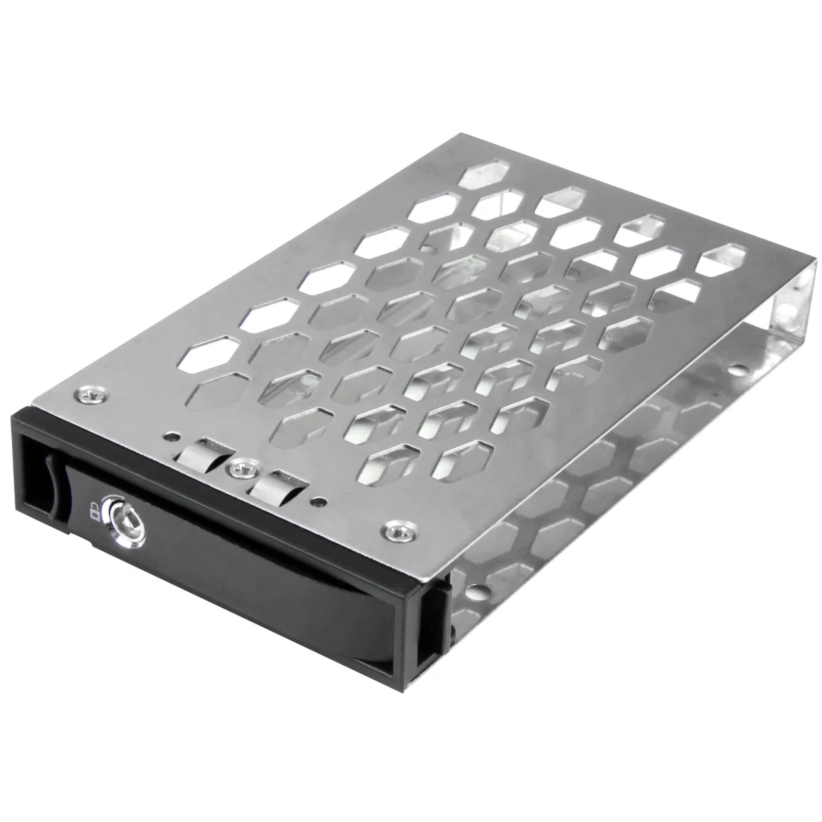 Startech 2.5" Hot Swap Hard Drive Tray - Extra SSD/HDD Drive Tray for One-Bay and Four-Bay Backplanes (SATSASBP125 / SATSASBP425) - Storage drive carrier (caddy) - 2.5" - black & silver - for StarTech 4-Bay