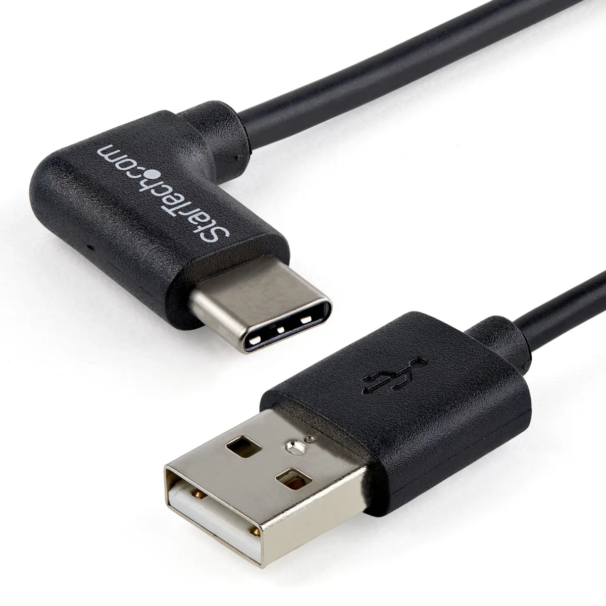StarTech USB to USB C Cable - 1m / 3 ft - Right Angle USB Cable - USB A to USB C Cable - USB 2.0 Cable - USB Type C Cable (USB2AC1MR)