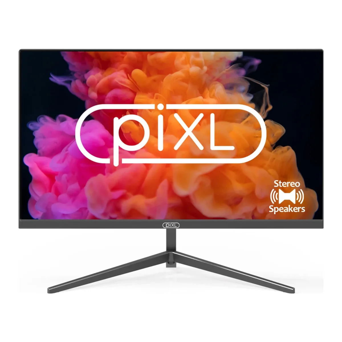 piXL PXD24VH 24 Inch Full HD 60Hz Widescreen Monitor with 1920 x 1080 Resolution, 6.5ms Response Time, Speakers, VGA & HDMI with Internal PSU