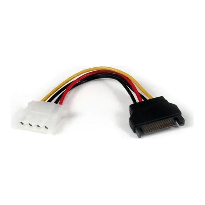 StarTech 6in SATA to LP4 Power Cable Adapter - F/M - Power adapter - SATA power (M) to 4 pin internal power (F) - 5.9 in - black - LP4SATAFM6IN - Power adapter - SATA power (M) to 4 PIN internal power (F) - 15 cm - black